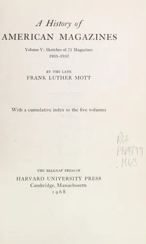 A History of American Magazines の書影