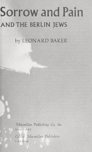 Days of Sorrow and Pain: Leo Baeck and the Berlin Jews の書影